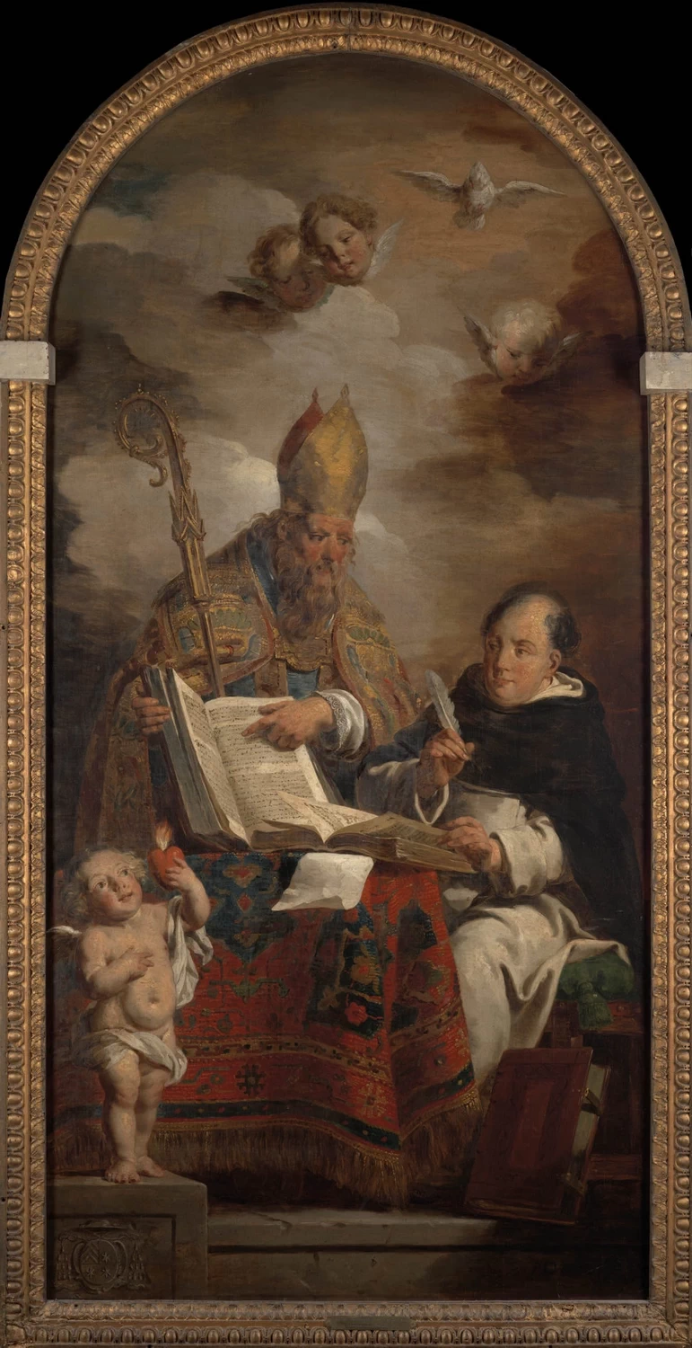 Pieter Jozef Verhaghen - Sant'Agostino d'Ippona e San Tommaso d'Aquino, Sint, Pieterskerk, Lovanio